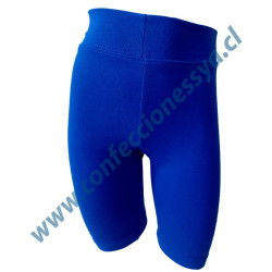 Calza Corta Azul Rey Lycra...