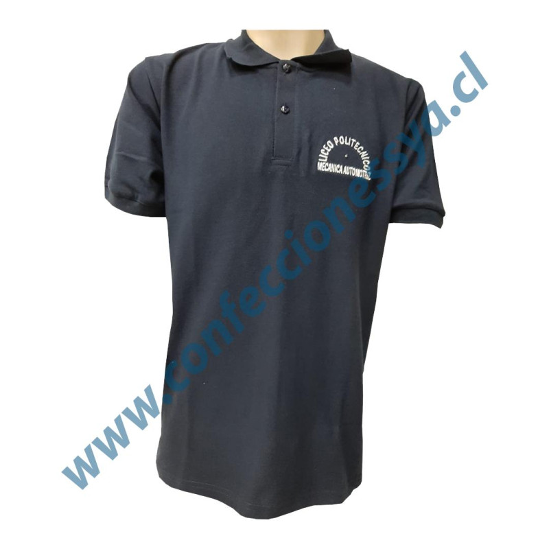 Polera Pique M Corta Mecanica Automotriz Unisex Politécnico 8645