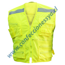 Chaleco Geologo Verde Fluor...