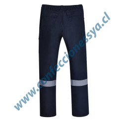 Pantalon Cargo Azul Marino...