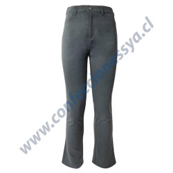 Pantalon Gris Tela Delgada