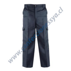 Pantalon Cargo Azul Marino...